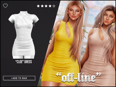 Second Life Marketplace - "Off-Line" x "Cloe" Dress / White